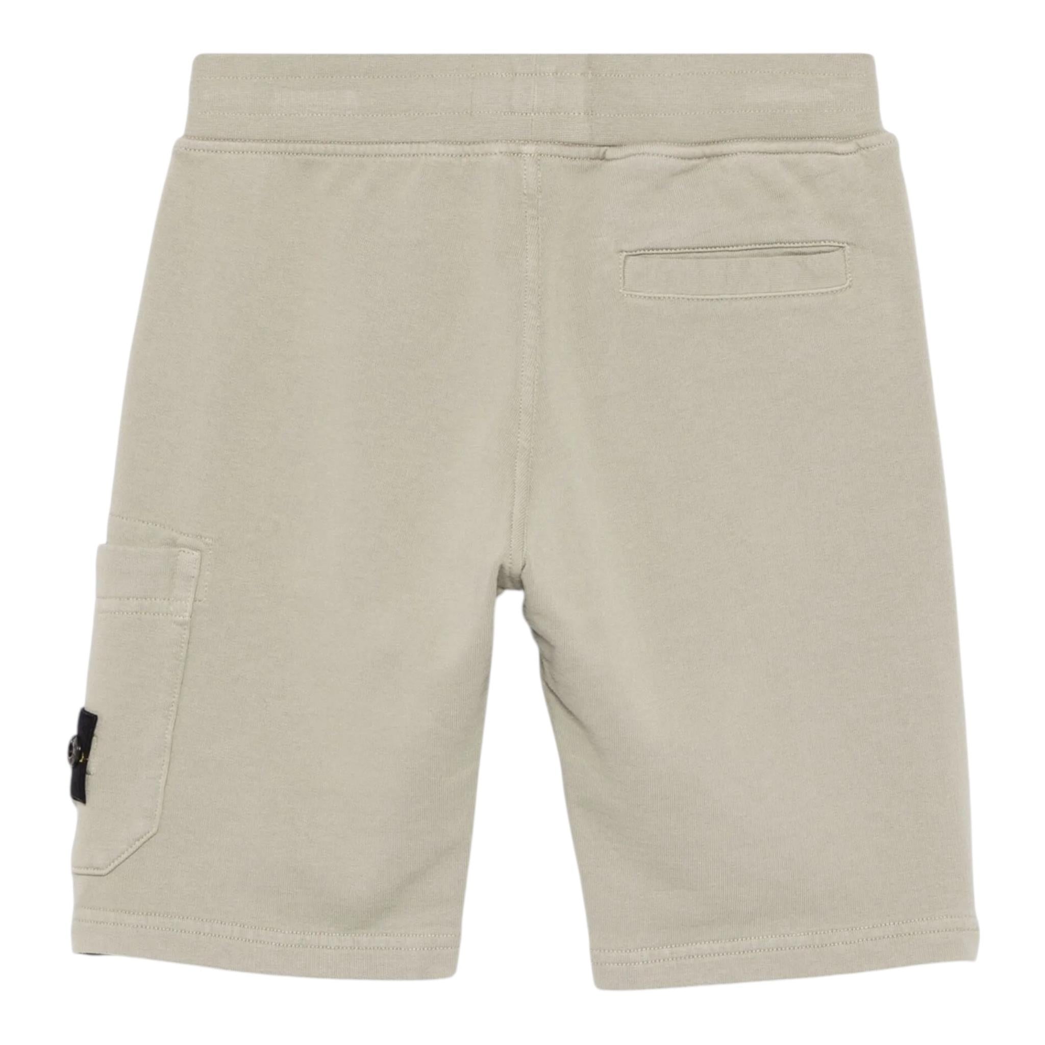 Stone Island Bermuda Tinta Unita con Logo per Bambino K1S166200006 BEIGE STONE ISLAND 