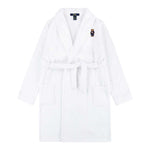 Ralph Lauren Accappatoio Tinta Unita con Stampa per Bambina 9P0042 BIANCO RALPH LAUREN 