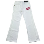 Just Cavalli Jeans Tinta Unita Modello Zampa per Bambina JGP26047PA BIANCO JUST CAVALLI 