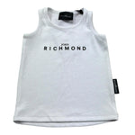 John Richmond Canotta Gircllo Tinta Unita con Logo per Neonato RIP26037CN BIANCO JOHN RICHMOND 