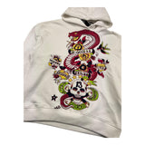 JOHN RICHMOND felpa chiusa con cappuccio tinta unita con stampa Bianco per Bambina RGA25195FE BIANCO JOHN RICHMOND 