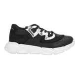 Maison Margiela Sneakers Tinta Unita Con Lacci Tricolore Nero Per Bambina