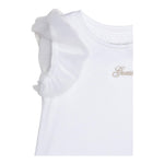 Guess T-Shirt Girocollo Tinta Unita con Logo per Neonata K5GI18K6YW4 BIANCO GUESS 