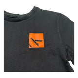 Calvin Klein T-Shirt Girocollo Tinta Unita con Logo per Bambino IB0IB02351 NERO CALVIN KLEIN 