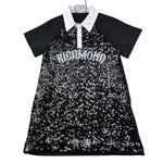 John Richmond Abito Mezza Manica Tinta Unita Paillettato per Bambina RGP26046VE NERO JOHN RICHMOND 