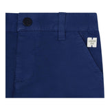 Carre'Ment Beau Bermuda Tinta Unita Con Elastico In Vita Blu Per Neonato