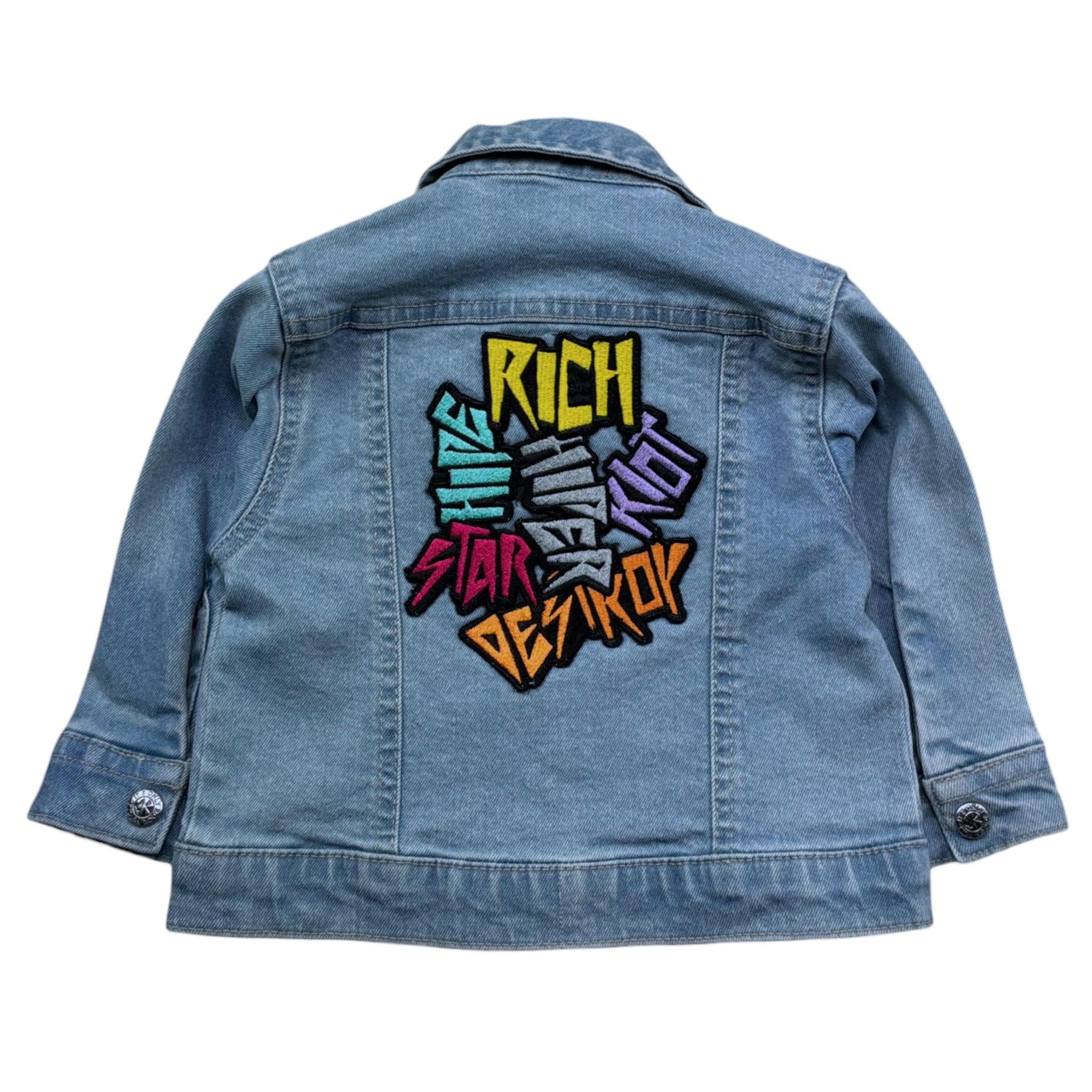 John Richmond Giubbino In Denim Tinta Unita per Neonata RIP260209GB AZZURRO JOHN RICHMOND 