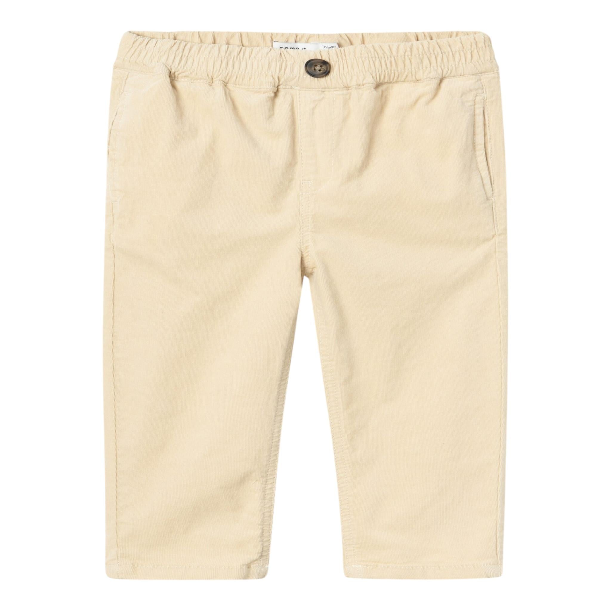 NAME IT pantalone tinta unita con girovita regolabile Beige per Bambino 13232430J BEIGE NAME IT 