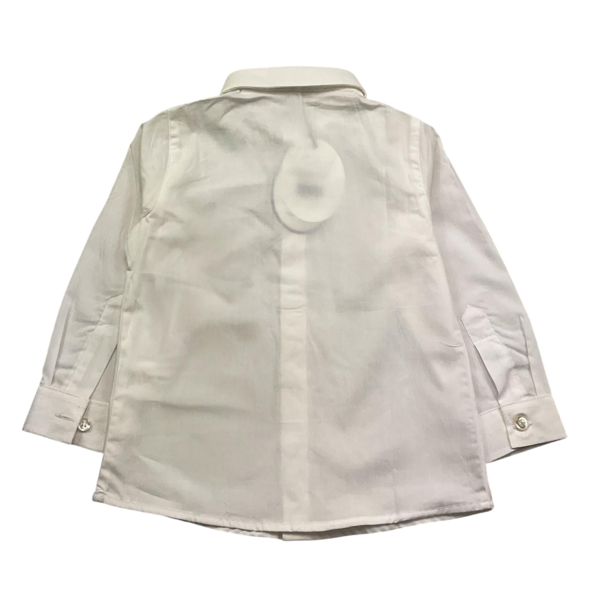 Ambaraba Camicia Manica Lunga Tinta Unita per Neonato FM36084 BIANCO AMBARABA 