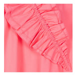 Monnalisa Abito Mezza Manica Tinta Unita con Rouches per Bambina 119910 ROSA FLUO MONNALISA 