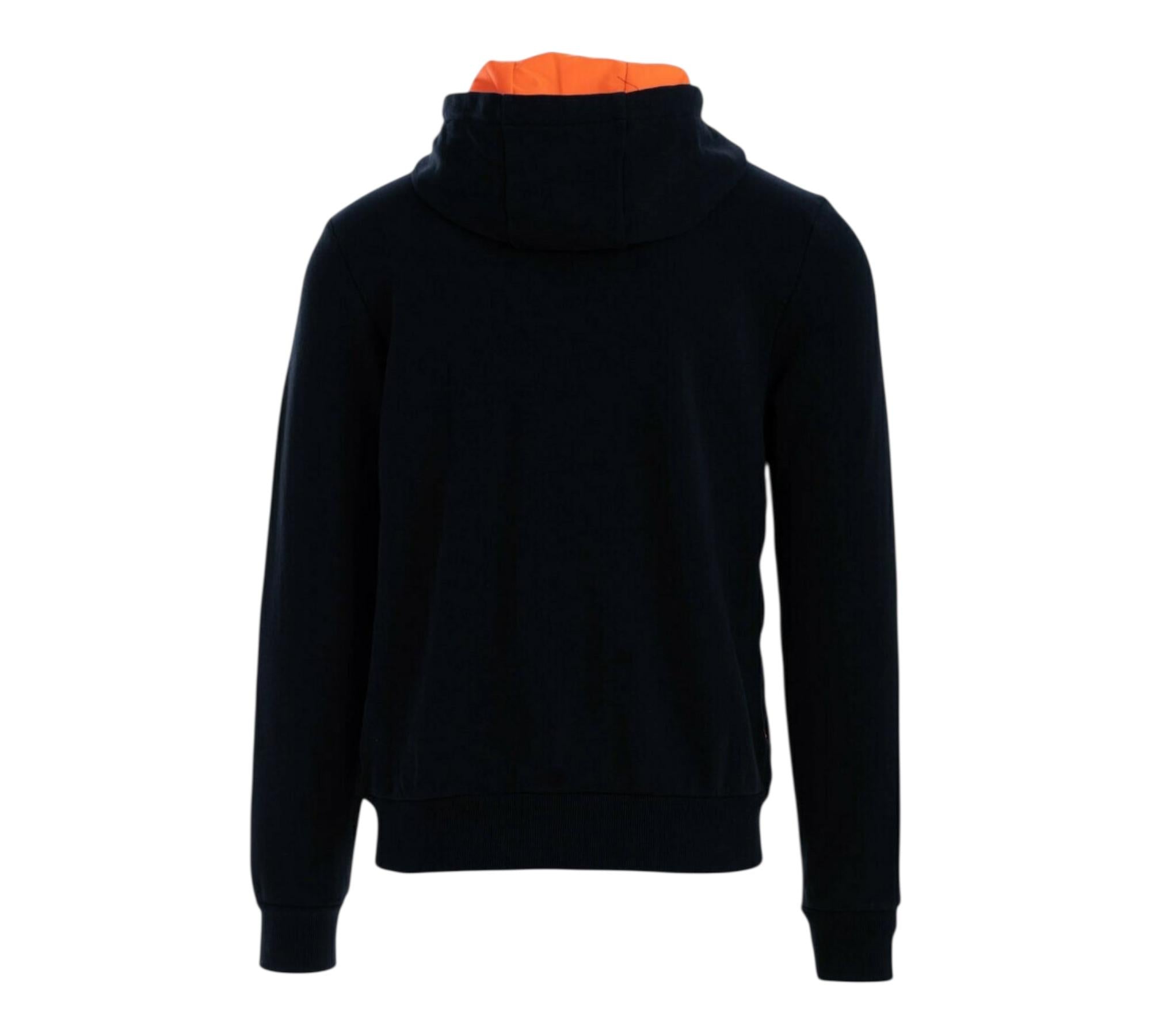 Sun68 Felpa con Zip E Cappuccio Tinta Unita con Stampa per Bambino F32312 NERO SUN68 