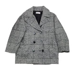 PATRIZIA PEPE cappotto bicolore doppiopetto con microfantasia Bianco/nero per Bambina 7O0029X BIANCO/NERO PATRIZIA PEPE 