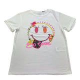 So Twee By Miss Grant T-Shirt Girocollo Tinta Unita con Brillantini per Bambina ST0071 BIANCO SO TWEE BY MISS GRANT 
