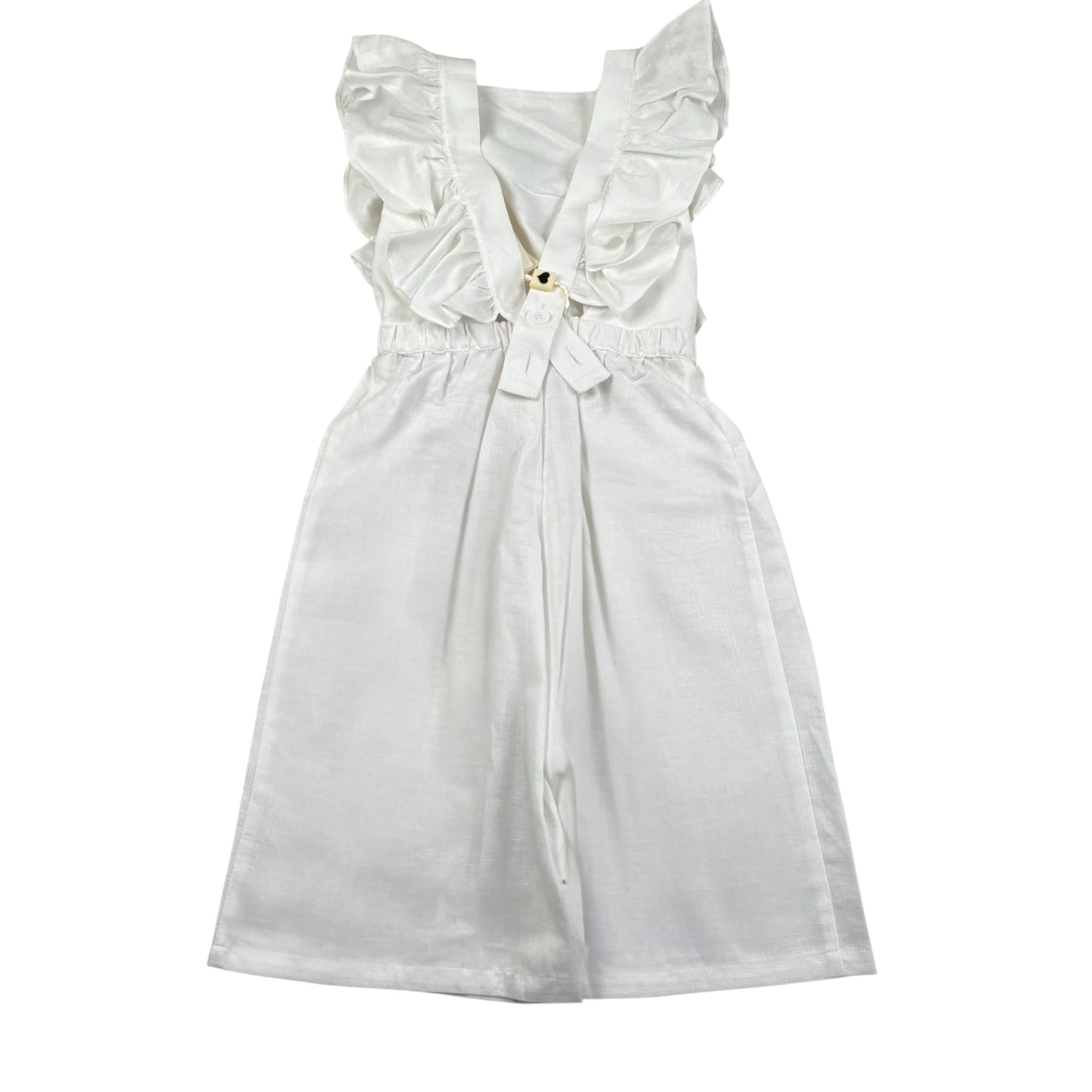 Twinset Tuta Tinta Giromanica Tinta Unita per Bambina 251GJ2405X BIANCO TWINSET 