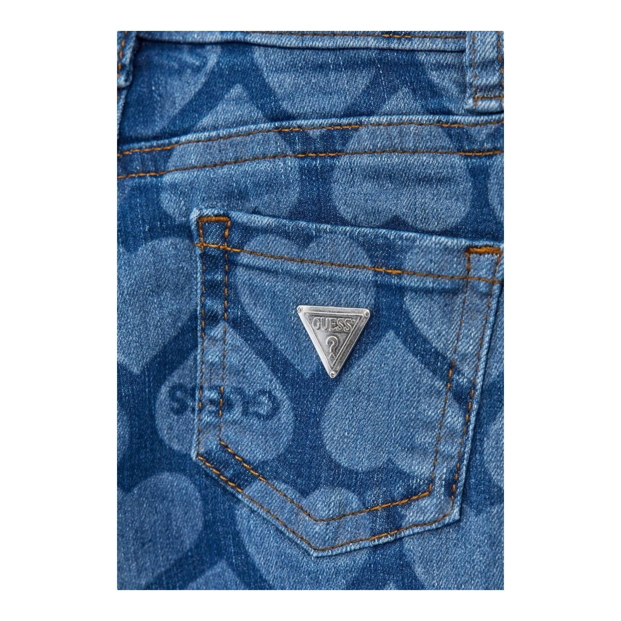 GUESS jeans tinta unita modello zampa Blu per Bambina K4YA06D52V0 BLU GUESS 