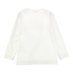 Monnalisa Shirt Girocollo Tinta Unita con Stampa per Neonata 19D632N BIANCO MONNALISA 