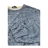 Emporio Armani Felpa Chiusa Girocollo Tinta con Logo per Bambina 3D3M02 BLU EMPORIO ARMANI 