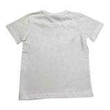 Cesare Paciotti T-Shirt Tinta Unita Girocollo Con Stampa Logo Bianco Per Bambino