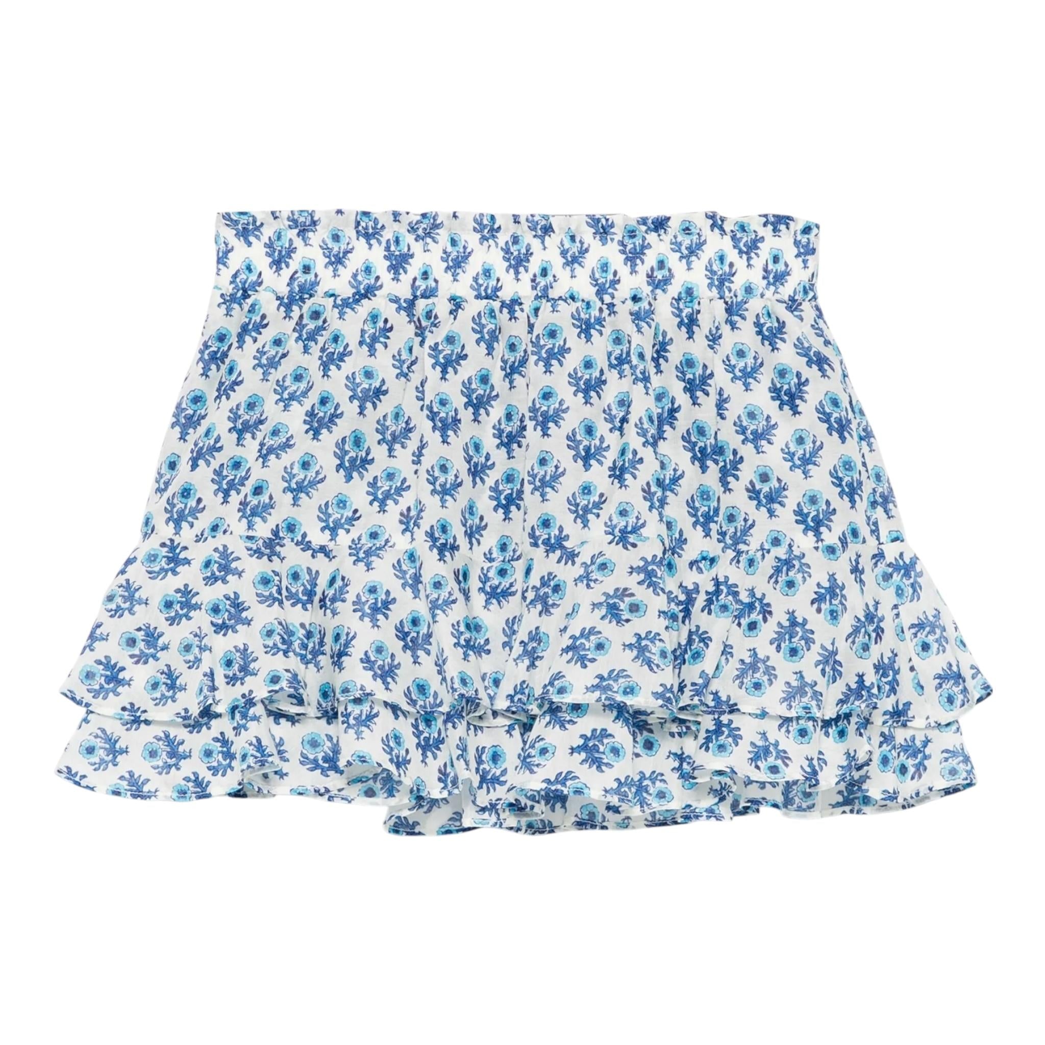 Saint Barth Gonna Tinta Unita Fantasia Floreale per Bambina HRP0020 BIANCO SAINT BARTH 