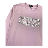 CECYLE shirt girocollo tint unita con stampa in contrasto Lilla per Bambina BY1823 LILLA CECYLE 
