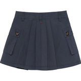 Max&Co. Gonna Tinta Unita con Tasche per Bambina MX0132X BLU MAX&Co. 