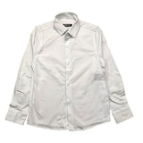 Never Too Camicia Manica Lunga Tinta Unita Bianco Per Bambino