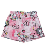 Mousse Short Tinta Unita con Fantasia per Neonata UNILEO ROSA MOUSSE 