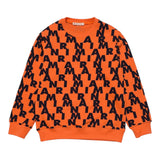 MARNI felpa chiusa girocollo tinta unita con logo in contrasto Arancione per Bambino M00929 ARANCIONE MARNI 