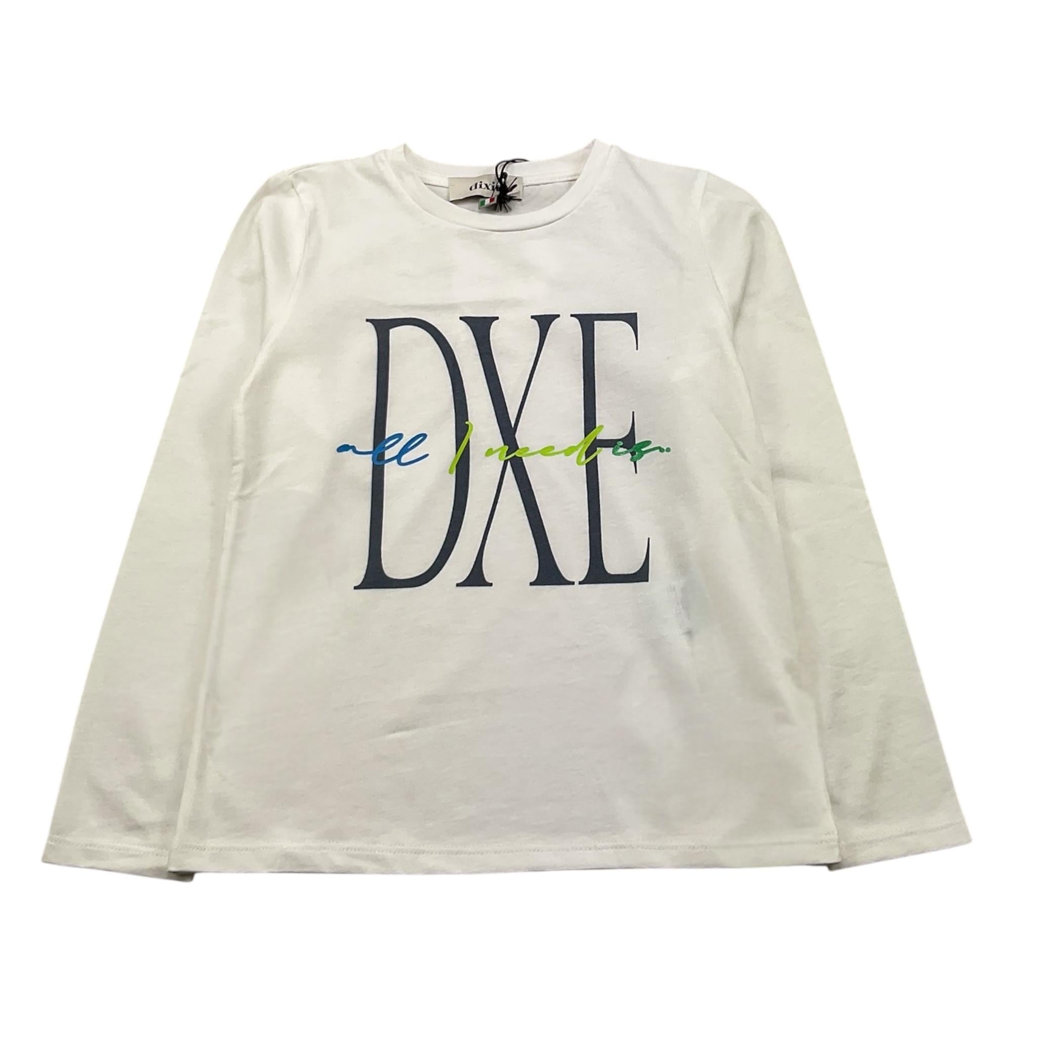DIXIE shirt gircollo tinta unita cn stampa logo Bianco per Bambina ML32030G67 BIANCO DIXIE 