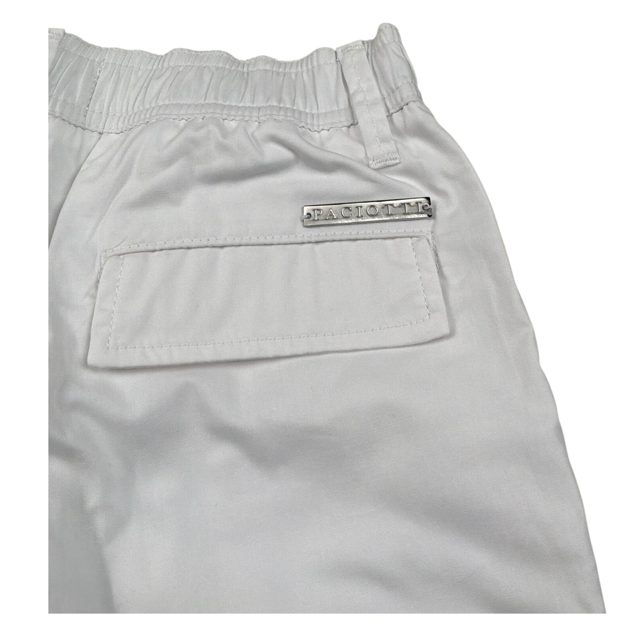 Cesare Paciotti Bermuda tinta unita con Elastico In Vita Bianco per Bambino BMP5163JX BIANCO CESARE PACIOTTI 