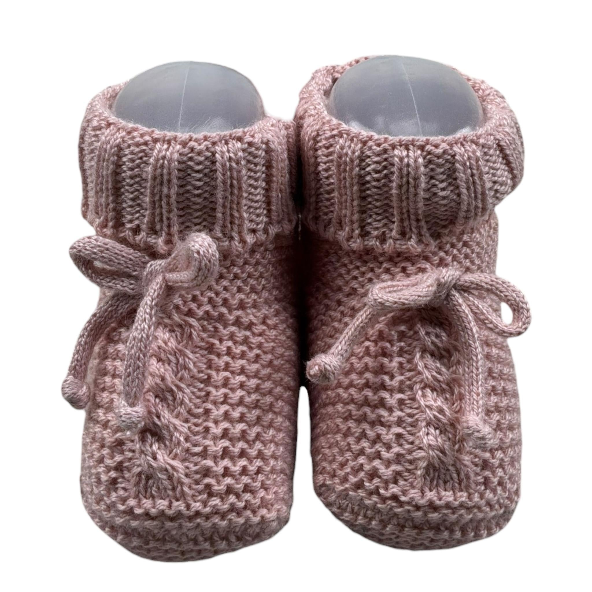 Juliana Babbucce Tinta Unita per Neonata 25228A ROSA JULIANA 