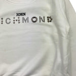 JOHN RICHMOND felpa tinta unita con stampa Bianco per Bambina RBA24086FE BIANCO JOHN RICHMOND 
