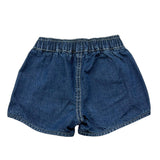 Moschino Short In Denim Tinta Unita con Elastico In Vita per Neonata MUQ01O BLU MOSCHINO 
