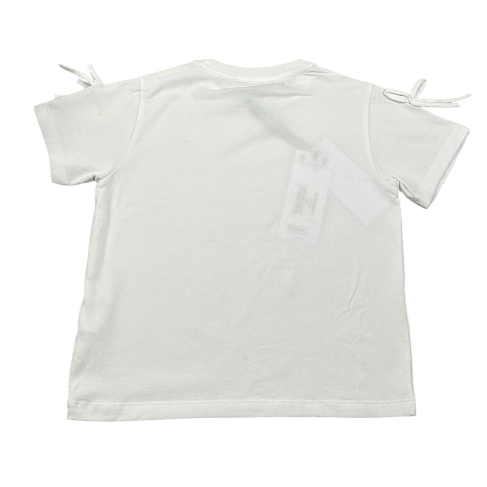 Gaelle T-Shirt tinta unita con Stampa Bianco per Bambina 2746N00500 BIANCO GAELLE 