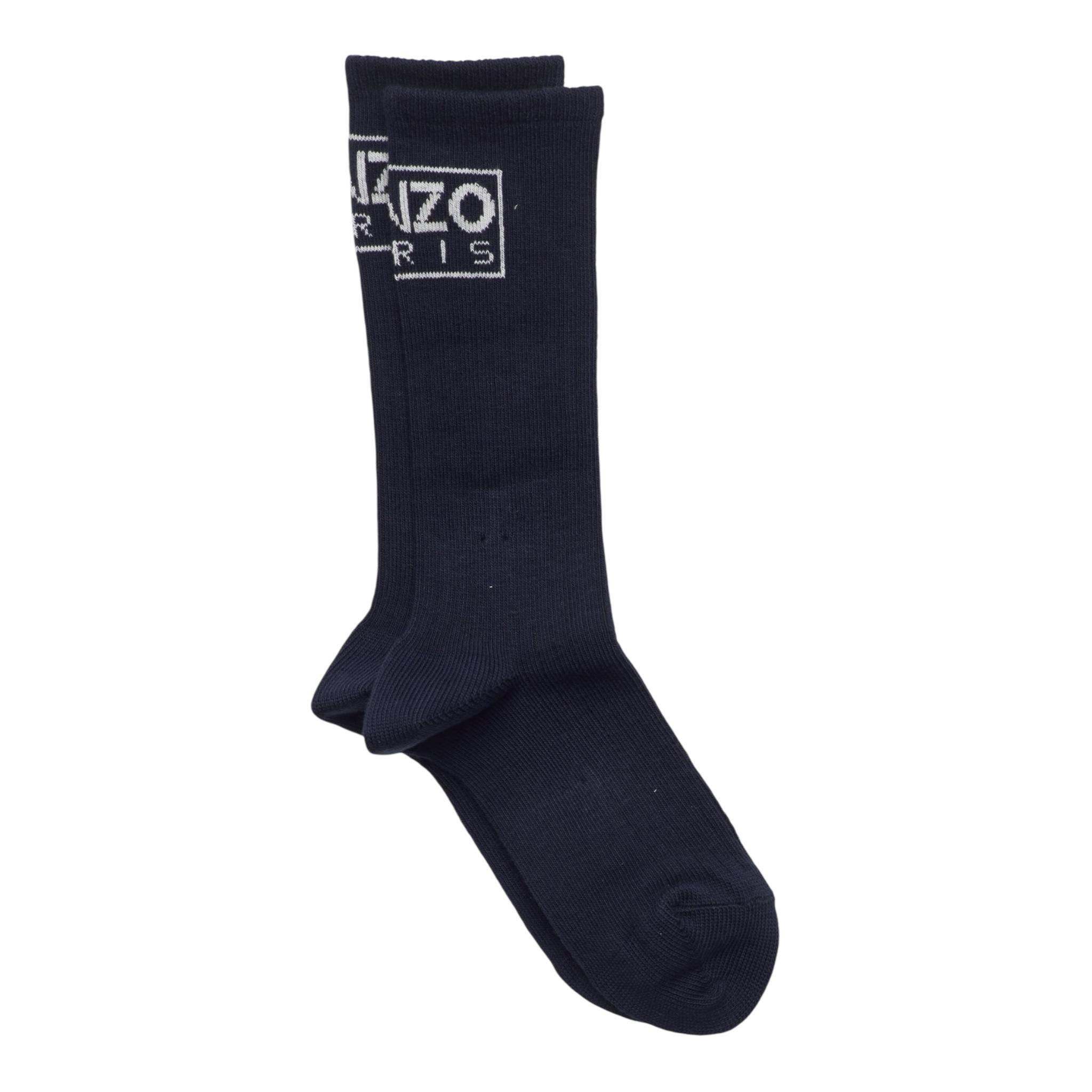 KENZO calzini tinta unita con stampa Blu per Neonato K60035 BLU KENZO 