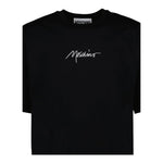 Moschino T-Shirt Tinta Unita con Stampa per Bambina HUM058X NERO MOSCHINO 