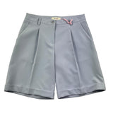 Vicolo Short Modello Bermuda Tinta Unita Con Girovita Regolabile Azzurro Polvere Per Neonata