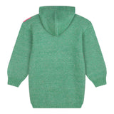 BillIEBLUSH abito tinta unita con cappuccio manica lunga e stampa Verde per Bambina U20512 VERDE BillIEBLUSH 