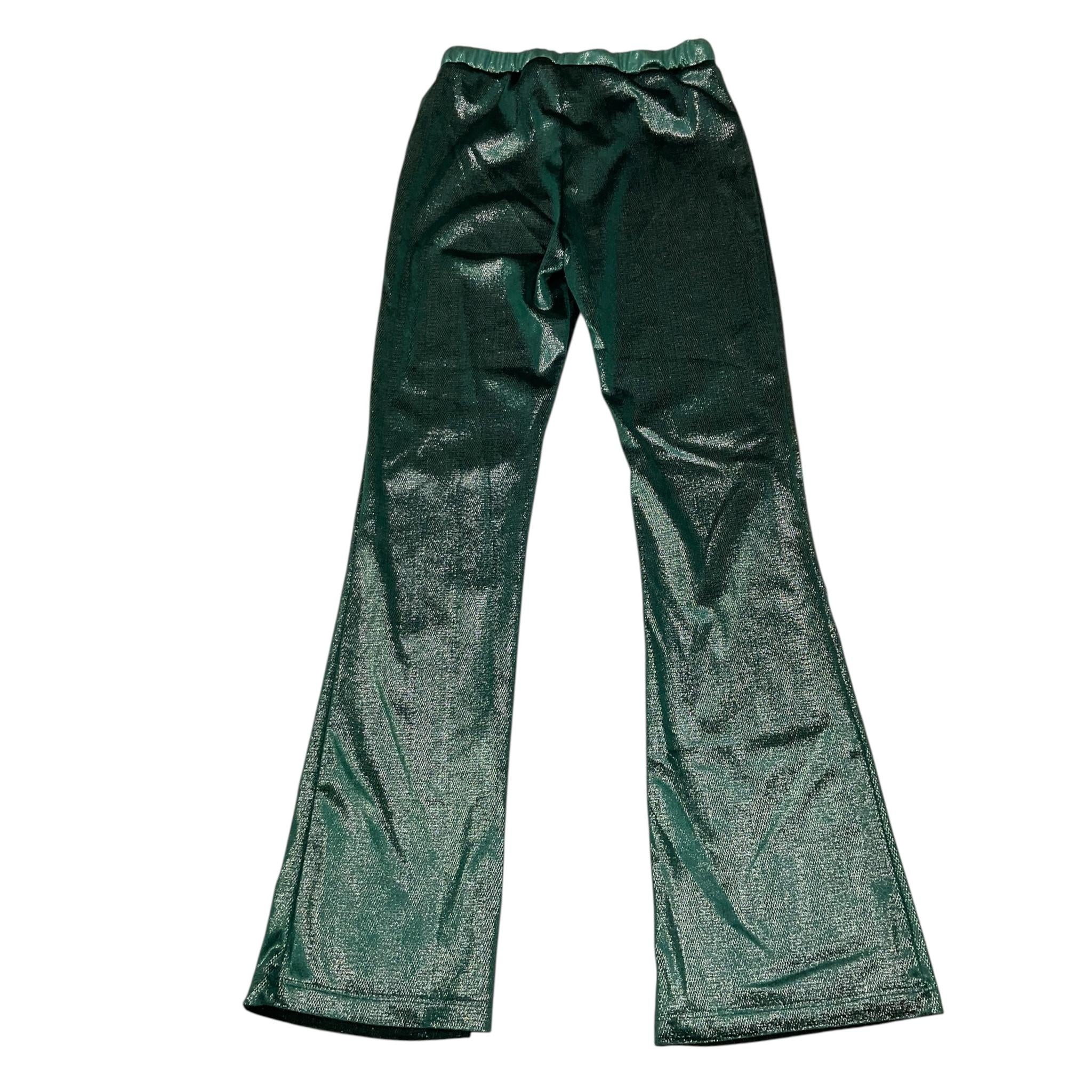 MARC ELLIS pantalone tinta unita in velluto modello zampa Verde per Bambina JMJPT00104 VERDE MARC ELLIS 