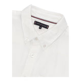Tommy Hilfiger Camicia Manica Lunga Tinta Unita per Bambino KB0KB09550 BIANCO TOMMY HILFIGER 