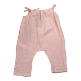 Calamaro Pagliaccetto Tinta Unita con Bretelle per Neonata 32442 ROSA CALAMARO 