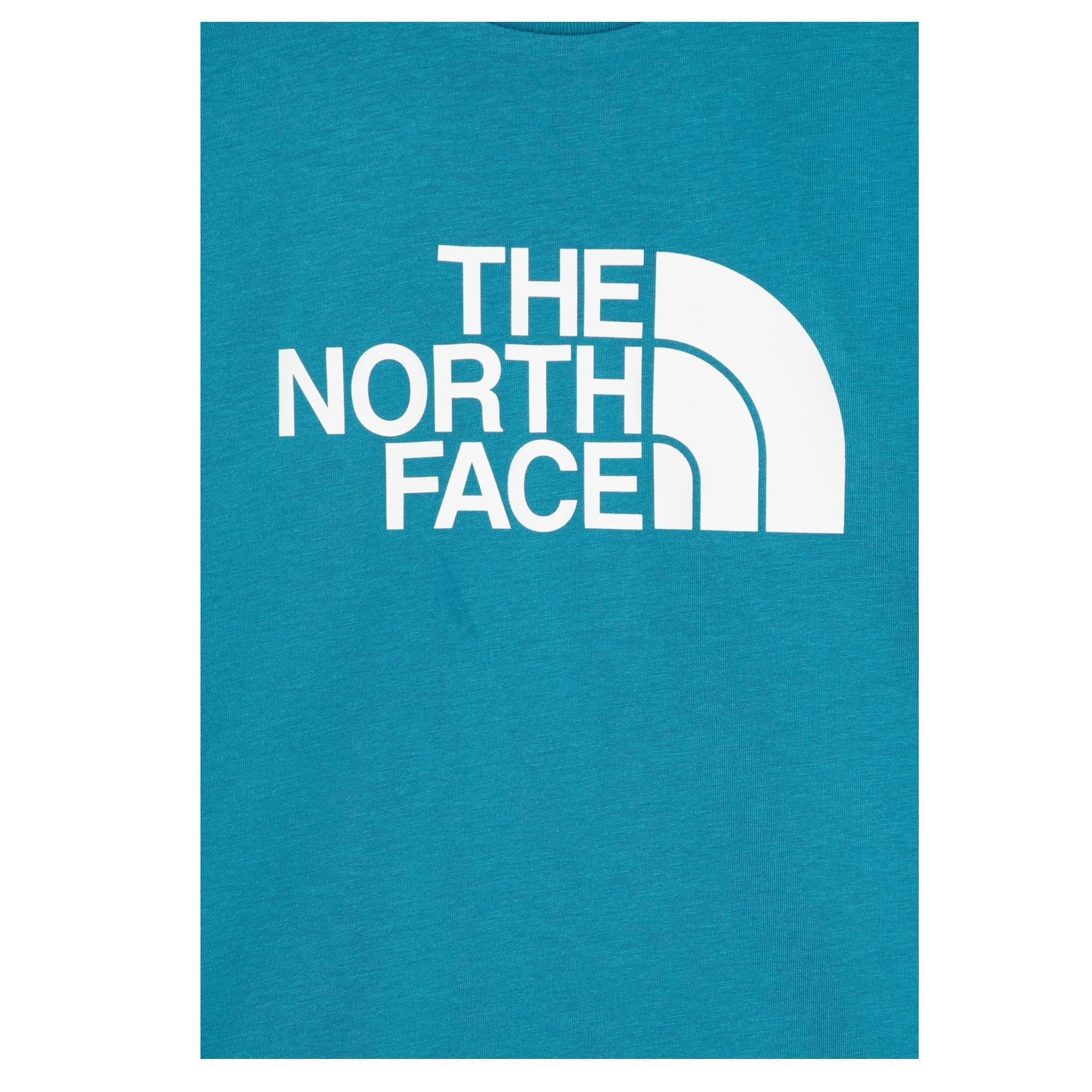 The North Face T-Shirt Girocollo Tinta Unita con Stampa per Bambino NF0A8DRN6H0 BLU THE NORTH FACE 