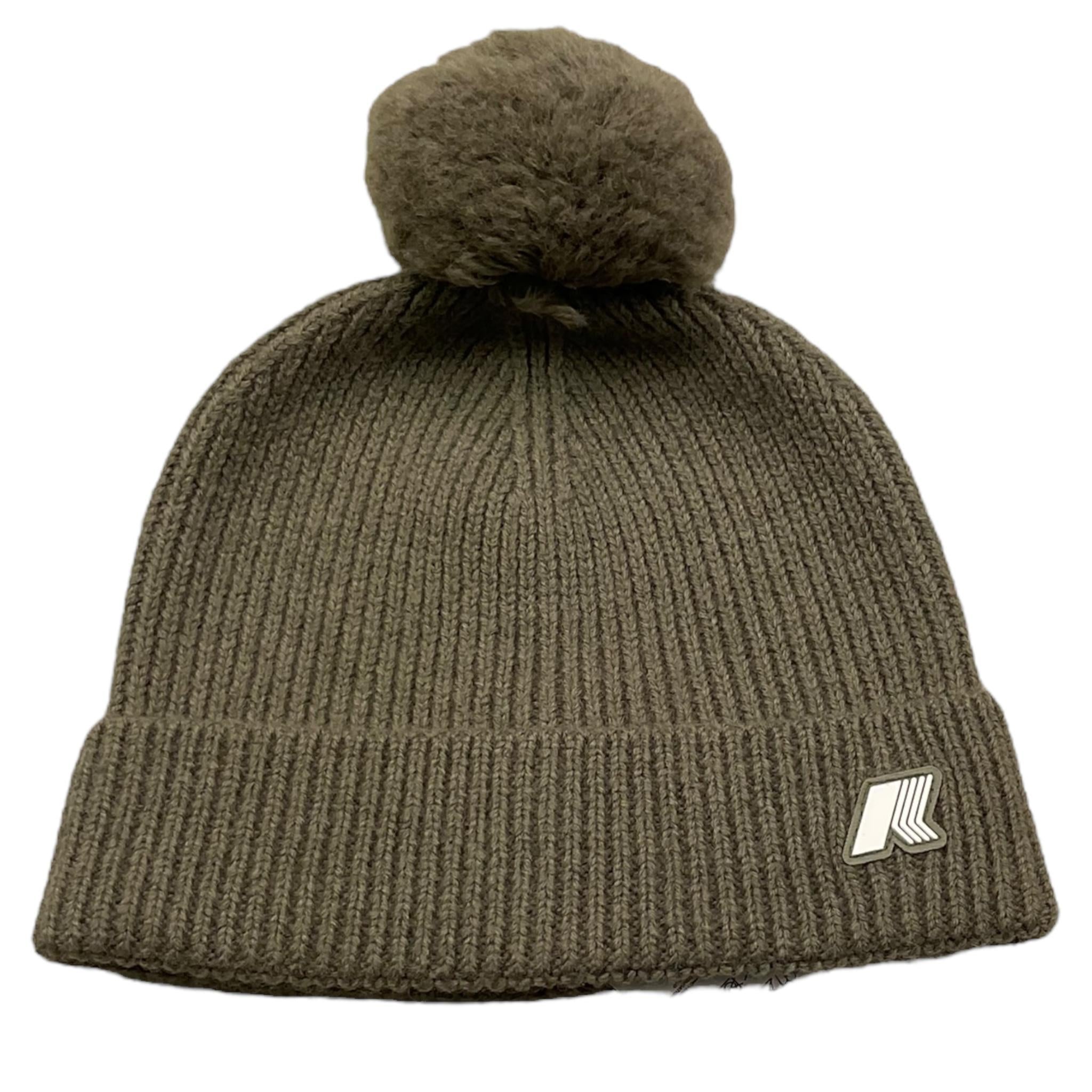 K-WAY cappello tinta unita con pon pon Verde per Bambina K1151QW VERDE K-WAY 