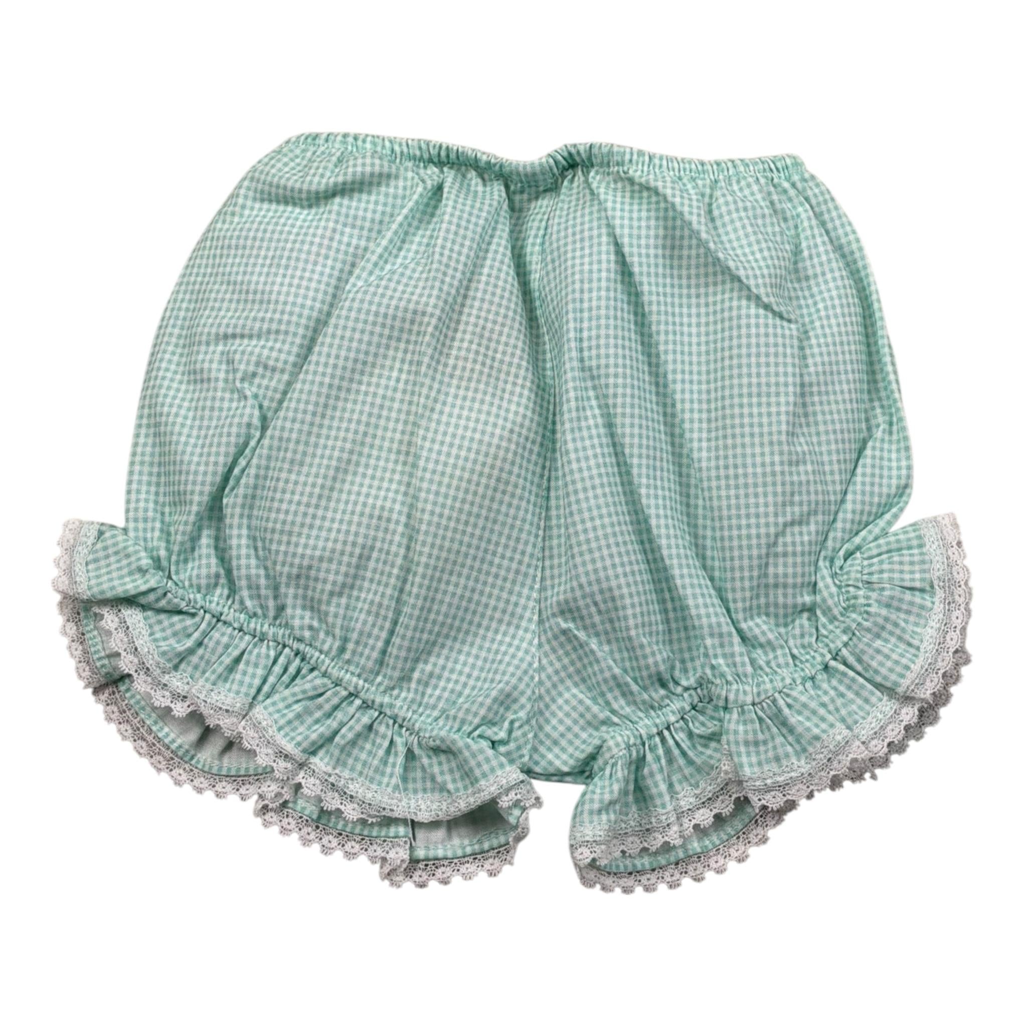 La Stupenderia Culotte Fantasia Quadretti per Neonata V2505721X VERDE ACQUA LA STUPENDERIA 