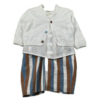 Marlu' Completo 2 Pezzi Gilet-Camicia-Pantalone per Neonato EB2480 BIANCO MARLU' 