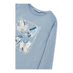 MAYORAL shirt girocollo tinta unita con stampa in contrasto Celeste per Neonata 407397N CELESTE MAYORAL 