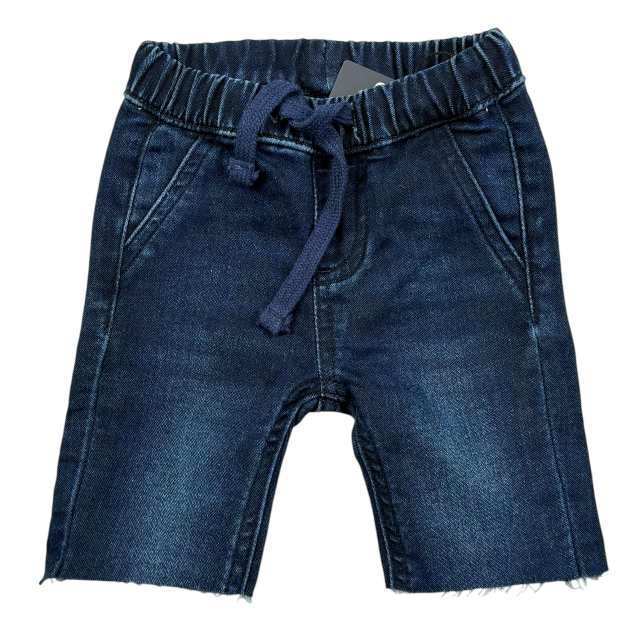 Guess Bermuda Tinta Unita con Elastico In Vita per Neonato N5RA05D5FQ0XX BLU GUESS 