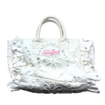 Saint Barth Borsa Tinta Unita con Stampa per Bambina COLETTEVOILANT BIANCO SAINT BARTH 