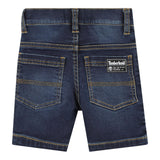 Timberland Bermuda In Denim Tinta Unita con Girovita Regolabile per Neonato T60497 BLU TIMBERLAND 