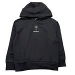 CESARE PACIOTTI felpa chiusa con cappuccio tinta unita con logo Nero per Bambino MFP5301J NERO CESARE PACIOTTI 